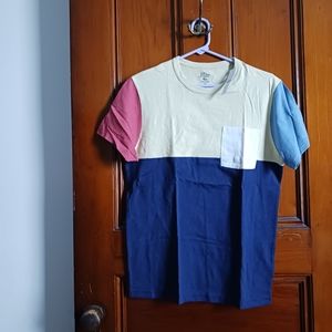 NWT J. Crew Slub Cotton Colorblock T-Shirt